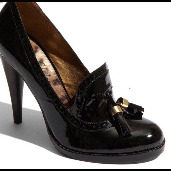 Sam Eldman Truman black patent leather gold tassel - Picture 8 of 8